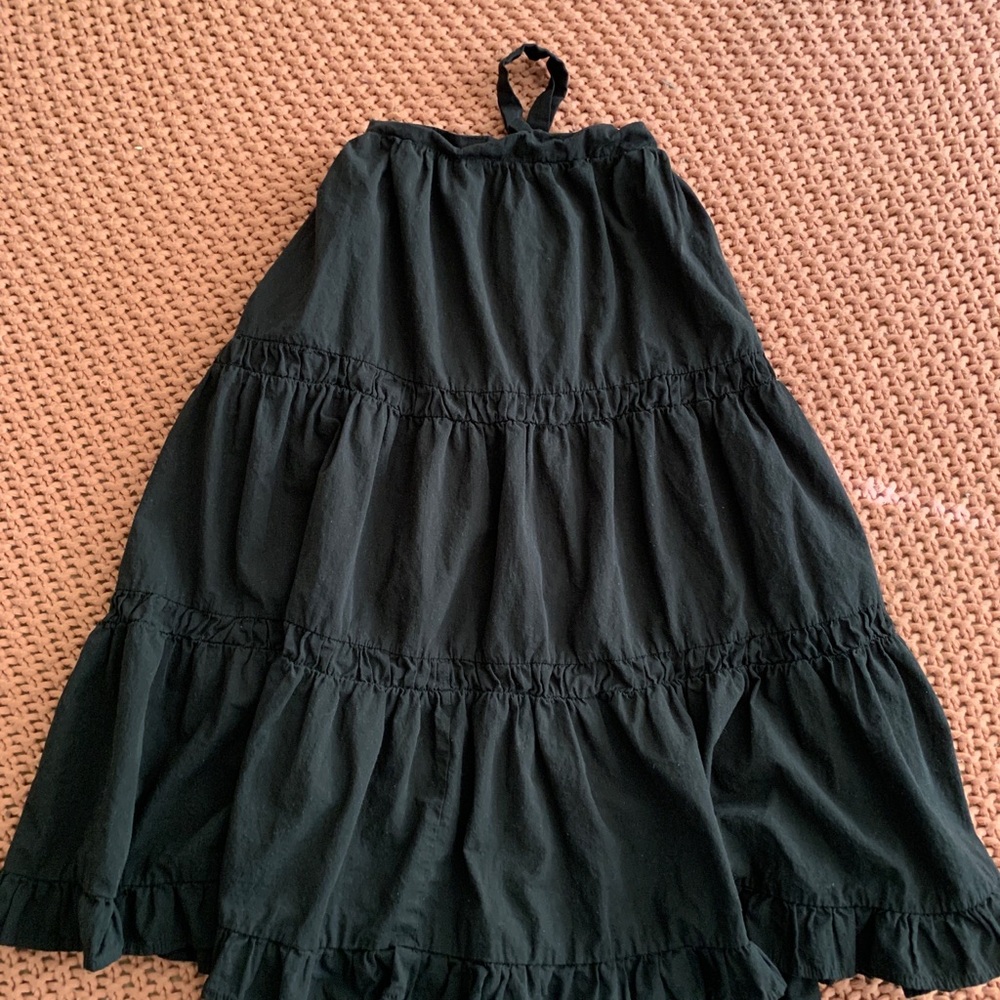 &Merci Black Tiered Midi Skirt